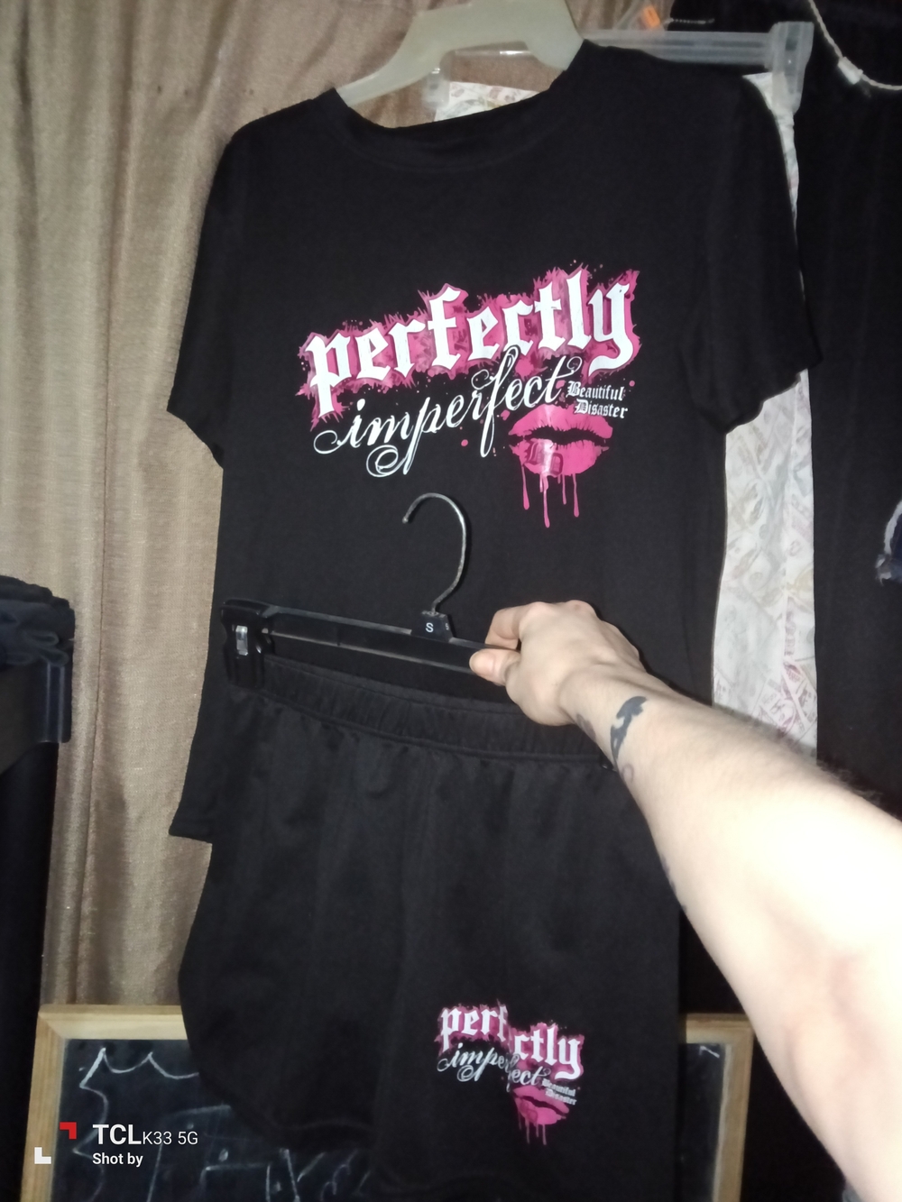 Perfectly Imperfect Women's Black Graphic Shorts